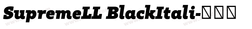 SupremeLL BlackItali字体转换